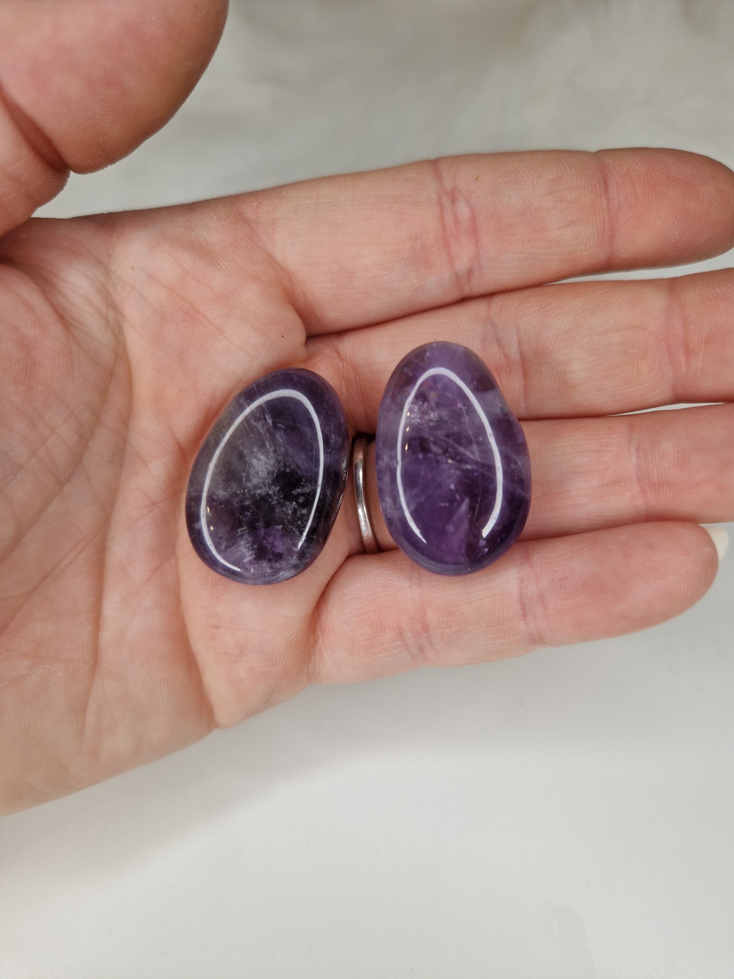 Amethystanhänger gebohrt